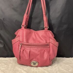 Strada Stylish Pink Handbag bucket bag Sz 12X12X6